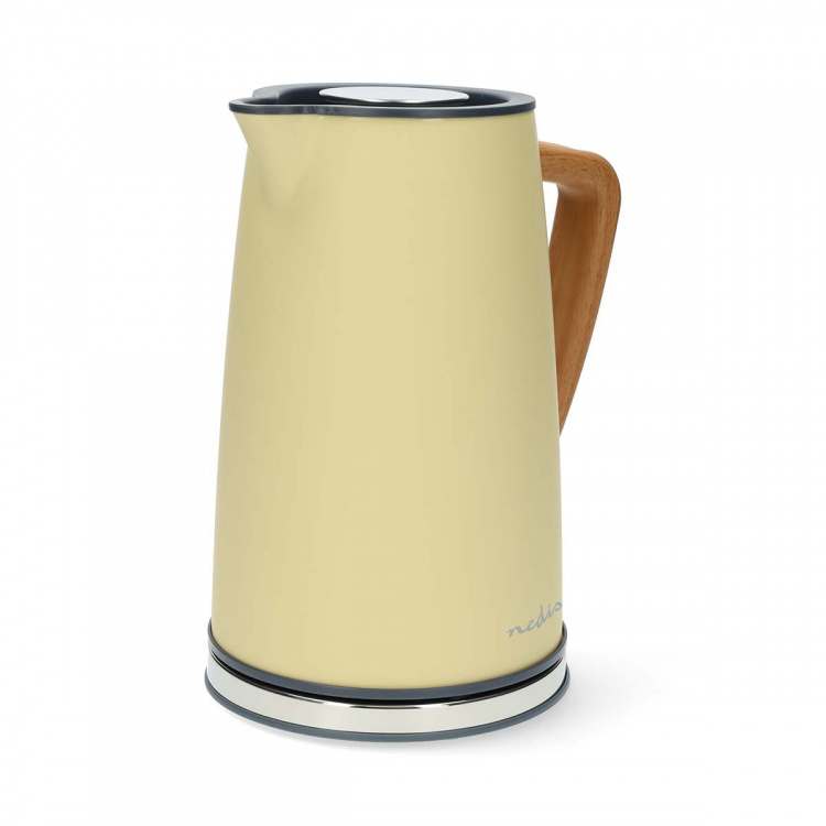 Nedis Vannkoker | 1.7 l | Soft-Touch | Gul | Roterbar 360 grader | Skjult varmeelement | Strix® kontroll | Koketørr beskyttelse Nedis Vannkoker | 1.7 l | Soft-Touch | Gul | Roterbar 360 grader | Skjult varmeelement | Strix® kontroll | Koketørr beskyttelse