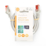Nedis CAT6 Nettverkskabel | RJ45 Han | RJ45 Han | S/FTP | 1.00 m | Rund | LSZH | Grå | Label
