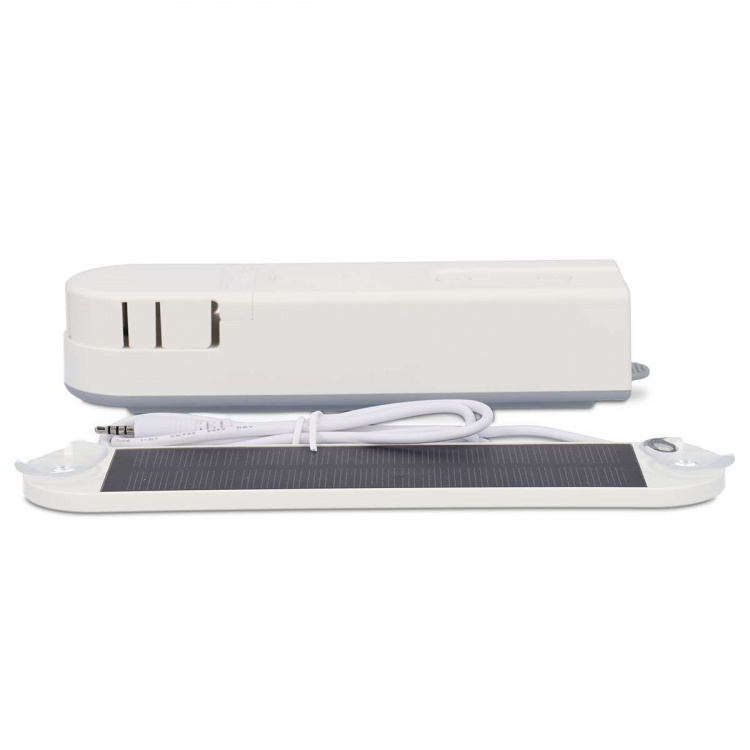 Nedis SmartLife Gardinrobot | Kabelsystem | Panelgardiner / Romerske persienner / Rullegardiner | Nettstrøm drevet / Solar Powered | 2000 mAh | Bluetooth® | Hvit