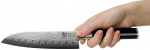 KAI Shun Classic DM0718 18 cm - Santoku-kniv med oval sliping