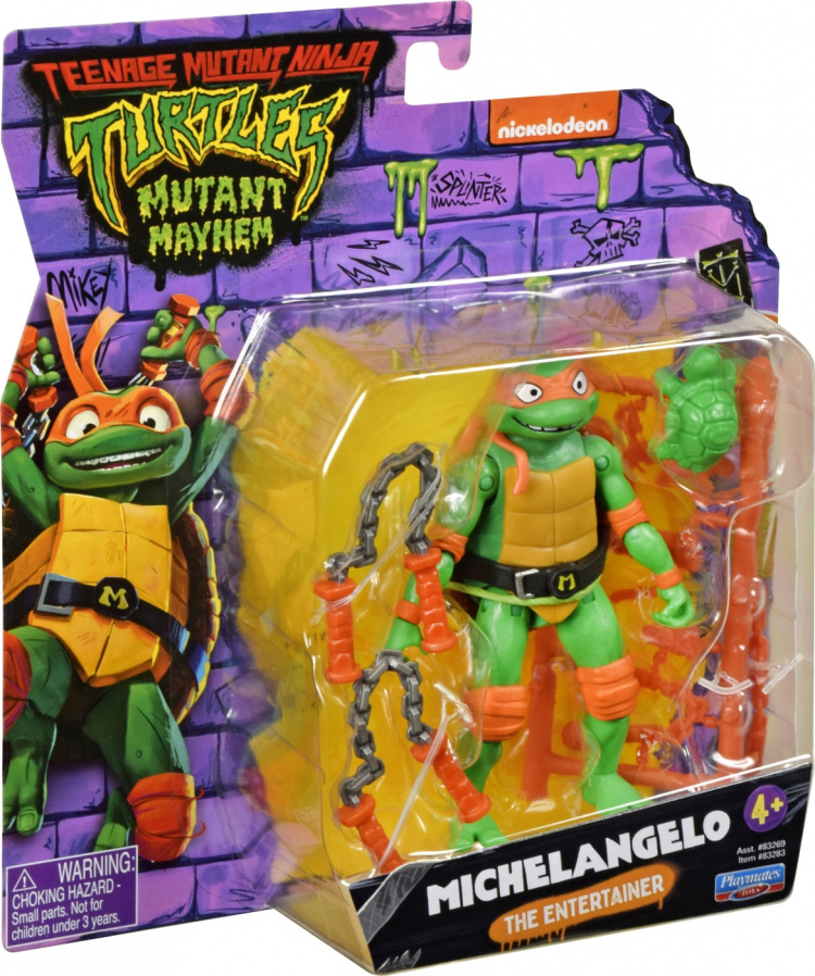 Teenage Mutant Ninja Turtles: Mutant Mayhem Michelangelo-figur Teenage Mutant Ninja Turtles: Mutant Mayhem Michelangelo-figur