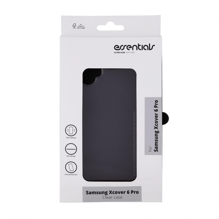 Essentials Samsung Galaxy XCover6 Pro TPU-bakdeksel, gjennomsiktig