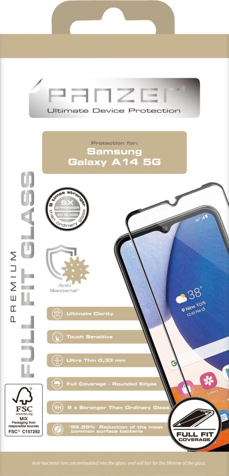 Panzer Samsung Galaxy A14 5G Full-fit Glass Svart