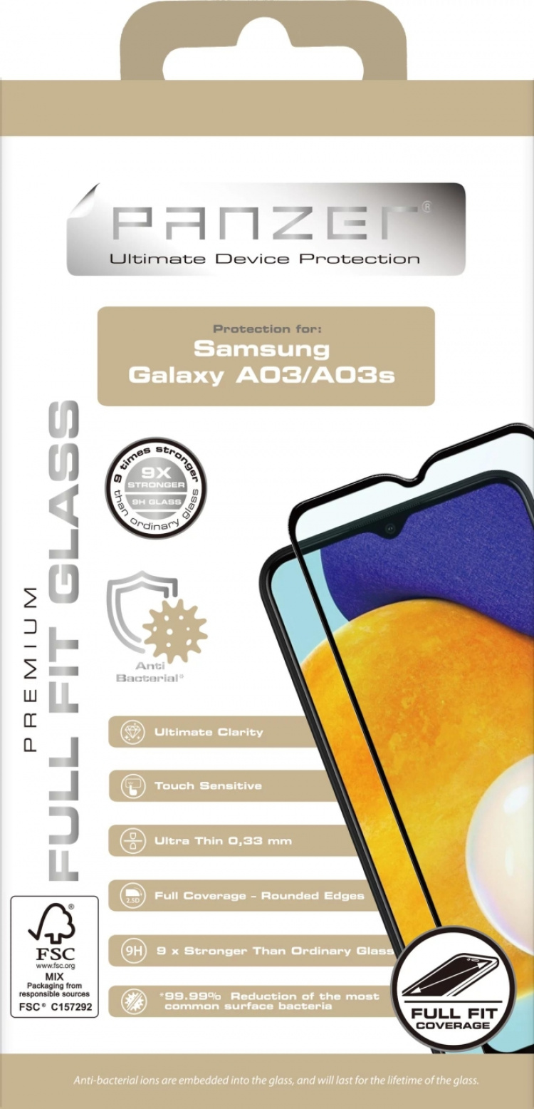 Panzer Samsung Galaxy A03/A03s Full-fit Glass Svart Panzer Samsung Galaxy A03/A03s Full-fit Glass Svart
