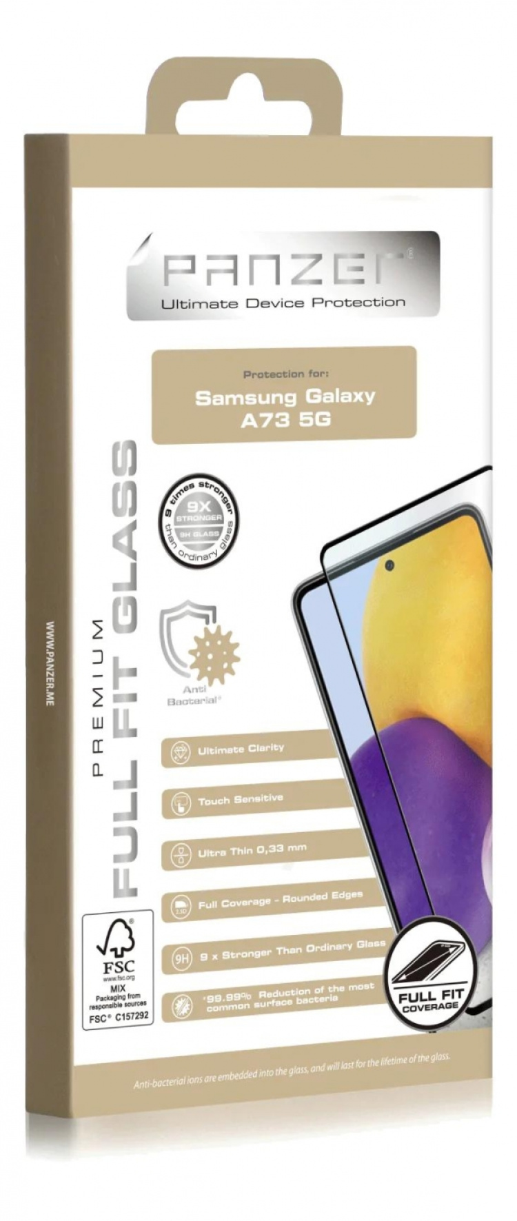 Panzer Samsung Galaxy A73 5G Full Fit Glass svart Panzer Samsung Galaxy A73 5G Full Fit Glass svart