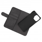 Essentials iPhone 14 Pro Max PU-vegg, avtakbar, 3 kort, svart