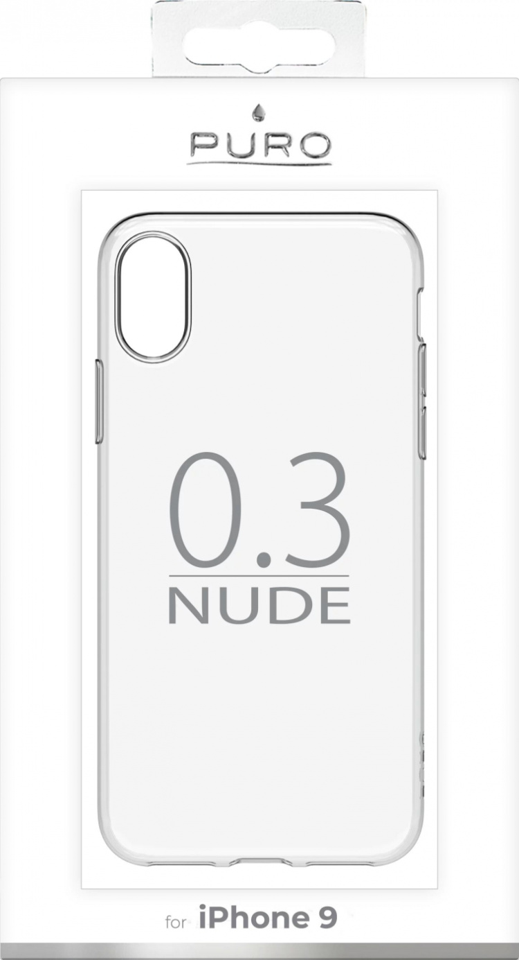 Puro iPhone XR, 0,3 Nude-deksel, transp