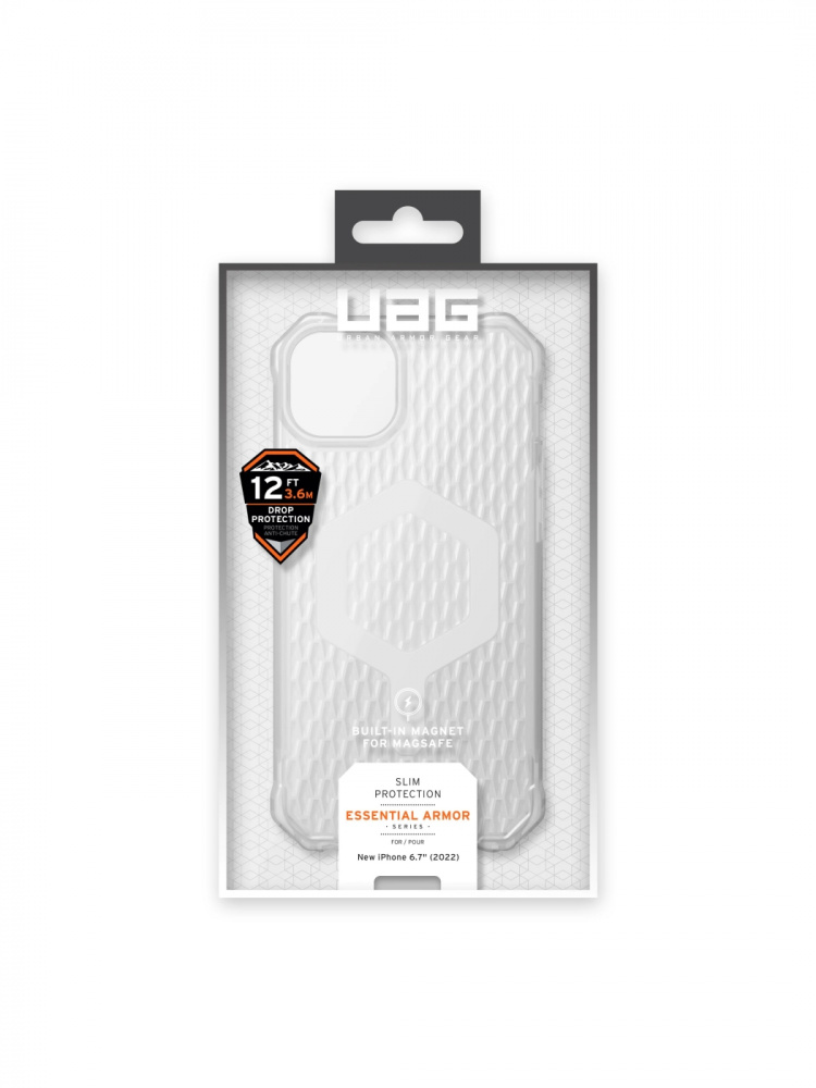 Urban Armor Gear iPhone 14 Plus Essential Armor Magsafe, Fro Ice