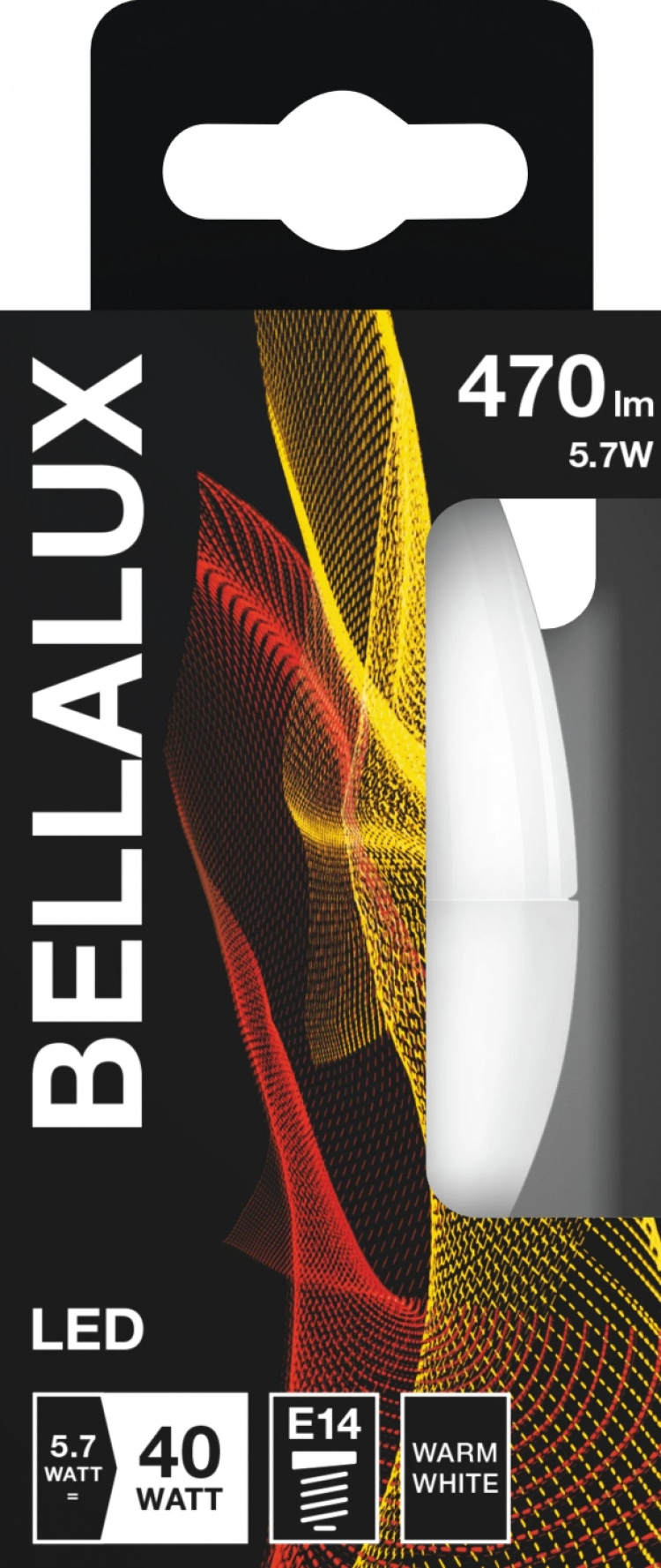 bellalux stearinlys frostet kjøleribbe 40W/827 E14 bellalux stearinlys frostet kjøleribbe 40W/827 E14