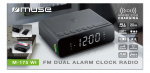Muse M-175 WI Clock radio FM trådløs lading