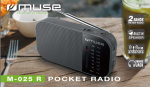 Muse M-025 R Bærbar FM/AM-radio Svart