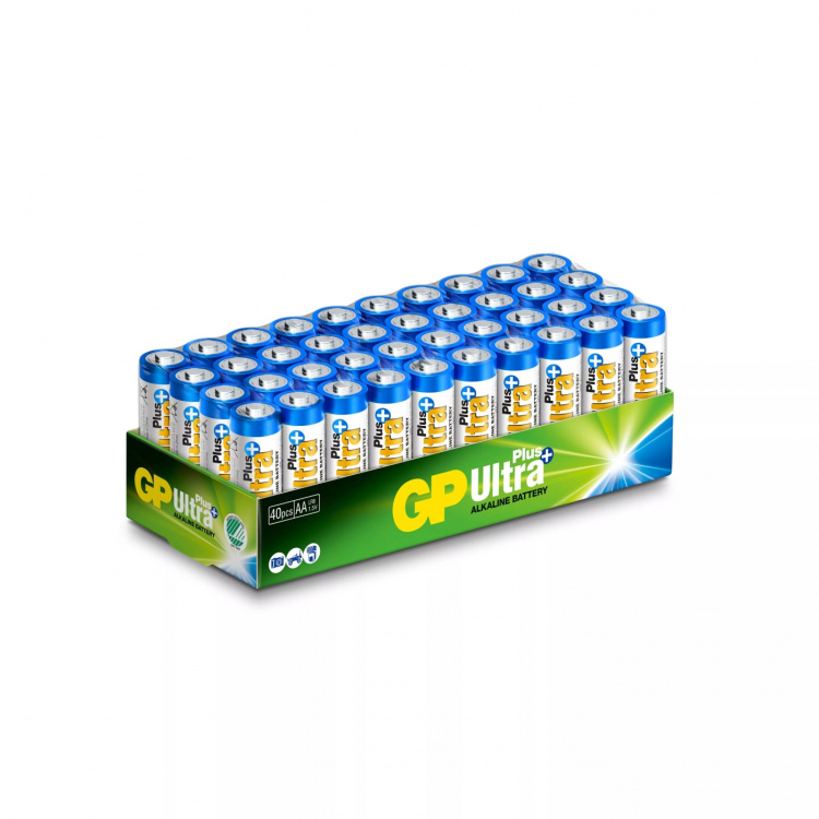 GP Ultra Plus Alkaline AA 40-pakning (S)