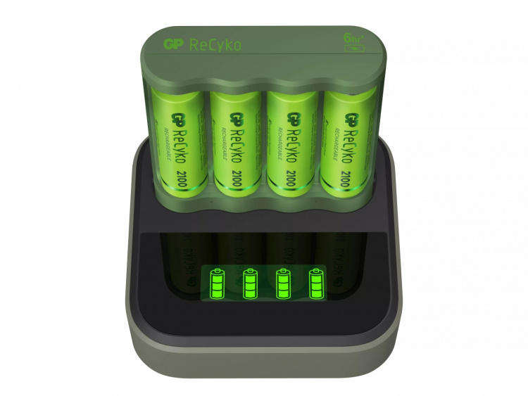 GP EverydayCharger m/ladestasjon + 4xAA (PB)