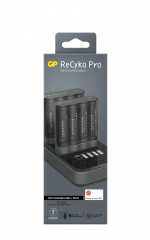 GP Pro Charger 2stk m/ladestasjon + 8xAA Pro (PB)