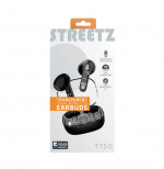 Streetz T150 TWS-øretelefoner, gjennomsiktig, svart