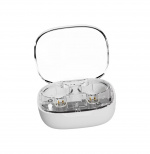 Streetz T150 TWS-øretelefoner, gjennomsiktig hvit Streetz T150 TWS-øretelefoner, gjennomsiktig hvit