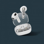 Streetz T150 TWS-øretelefoner, gjennomsiktig hvit Streetz T150 TWS-øretelefoner, gjennomsiktig hvit