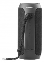 Streetz S250 Bluetooth-høyttaler 2x5W, AUX, micro SD-spor, svart Streetz S250 Bluetooth-høyttaler 2x5W, AUX, micro SD-spor, svart