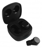 Streetz T200 True Wireless in-ear, doble ørepropper, ladeetui, svart Streetz T200 True Wireless in-ear, doble ørepropper, ladeetui, svart