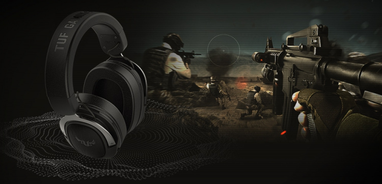 Asus TUF Gaming H3 gaminghodesett, farge svart Asus TUF Gaming H3 gaminghodesett, farge svart