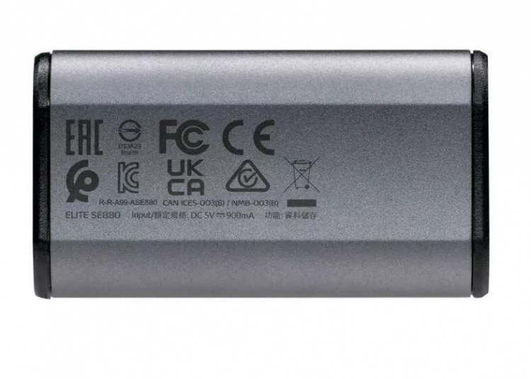 ADATA Technology SE880 1 TB ekstern SSD, USB 3.2 Gen 2x2, USB-C, grå