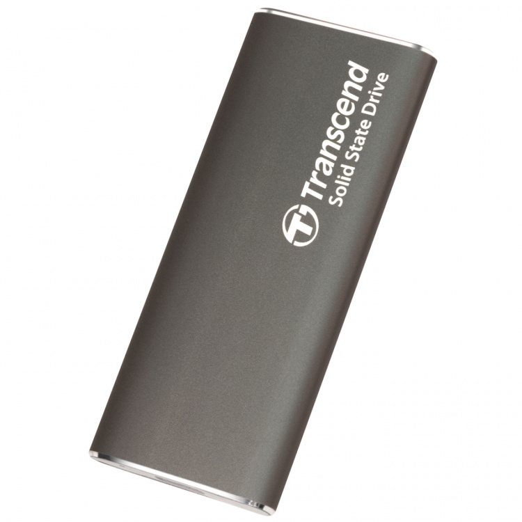 Transcend Bærbar SSD ESD256C USB-C 2 TB 10 Gbps (R1050/W950 Mb/s) i aluminium Transcend Bærbar SSD ESD256C USB-C 2 TB 10 Gbps (R1050/W950 Mb/s) i aluminium