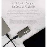 Transcend Bærbar SSD ESD256C USB-C 2 TB 10 Gbps (R1050/W950 Mb/s) i aluminium Transcend Bærbar SSD ESD256C USB-C 2 TB 10 Gbps (R1050/W950 Mb/s) i aluminium