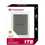 Transcend Bærbar SSD ESD360C USB-C 1 TB 20 Gbps (R2000/W2000 Mb/s) Transcend Bærbar SSD ESD360C USB-C 1 TB 20 Gbps (R2000/W2000 Mb/s)