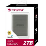 Transcend Bærbar SSD ESD360C USB-C 2 TB 20 Gbps (R2000/W2000 Mb/s) Transcend Bærbar SSD ESD360C USB-C 2 TB 20 Gbps (R2000/W2000 Mb/s)