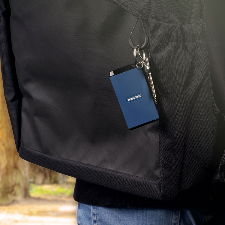 Transcend Bærbar SSD ESD410C USB-C 2 TB 20 Gbps (R2000/W2000 Mb/s) IPX5