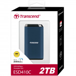 Transcend Bærbar SSD ESD410C USB-C 2 TB 20 Gbps (R2000/W2000 Mb/s) IPX5