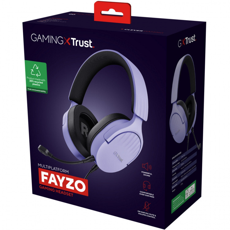 Trust GXT 489P Fayzo Gaming-hodesett Eco Purple