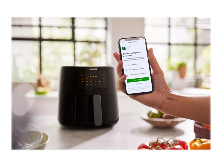 Philips Essential HD9280 Airfryer XL Airfryer 2000W Mørk sølv/svart