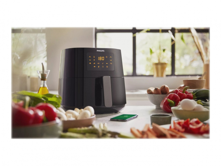 Philips Essential HD9280 Airfryer XL Airfryer 2000W Mørk sølv/svart