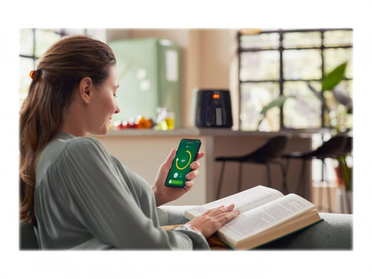 Philips Essential HD9280 Airfryer XL Airfryer 2000W Mørk sølv/svart