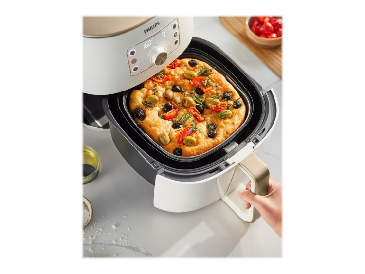 Philips Premium Collection HD9870 XXL Airfryer 2.225kW Airfryer hvit/perle