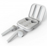 Puro Bluetooth Slim Pod-øretelefoner med ladestasjon, Vit Puro Bluetooth Slim Pod-øretelefoner med ladestasjon, Vit