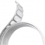 Puro Apple Watch-armbånd, 42-44 mm, S/M & M/L, Nylon, Vit