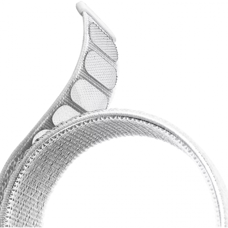 Puro Apple Watch-armbånd, 42-44 mm, S/M & M/L, Nylon, Vit