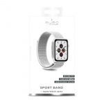 Puro Apple Watch-armbånd, 42-44 mm, S/M & M/L, Nylon, Vit