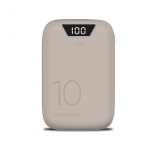 Puro Power Bank 10 000 mAh Display USB-A+USB-C 15W, Rosa