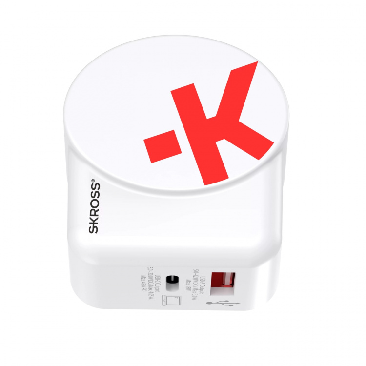 SKROSS EU-USB-lader AC45PD - C til C-kabel inkludert