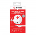 SKROSS EU-USB-lader AC65PD - C til C-kabel inkludert