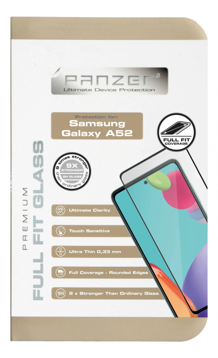 Panzer Galaxy A52/A52s/A53s 5G Full-fit Glass svart Panzer Galaxy A52/A52s/A53s 5G Full-fit Glass svart