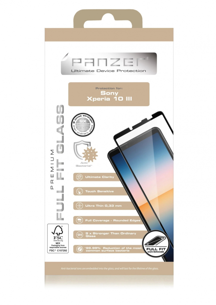 Panzer Sony Xperia 10 III Full-Fit Glass Svart Panzer Sony Xperia 10 III Full-Fit Glass Svart
