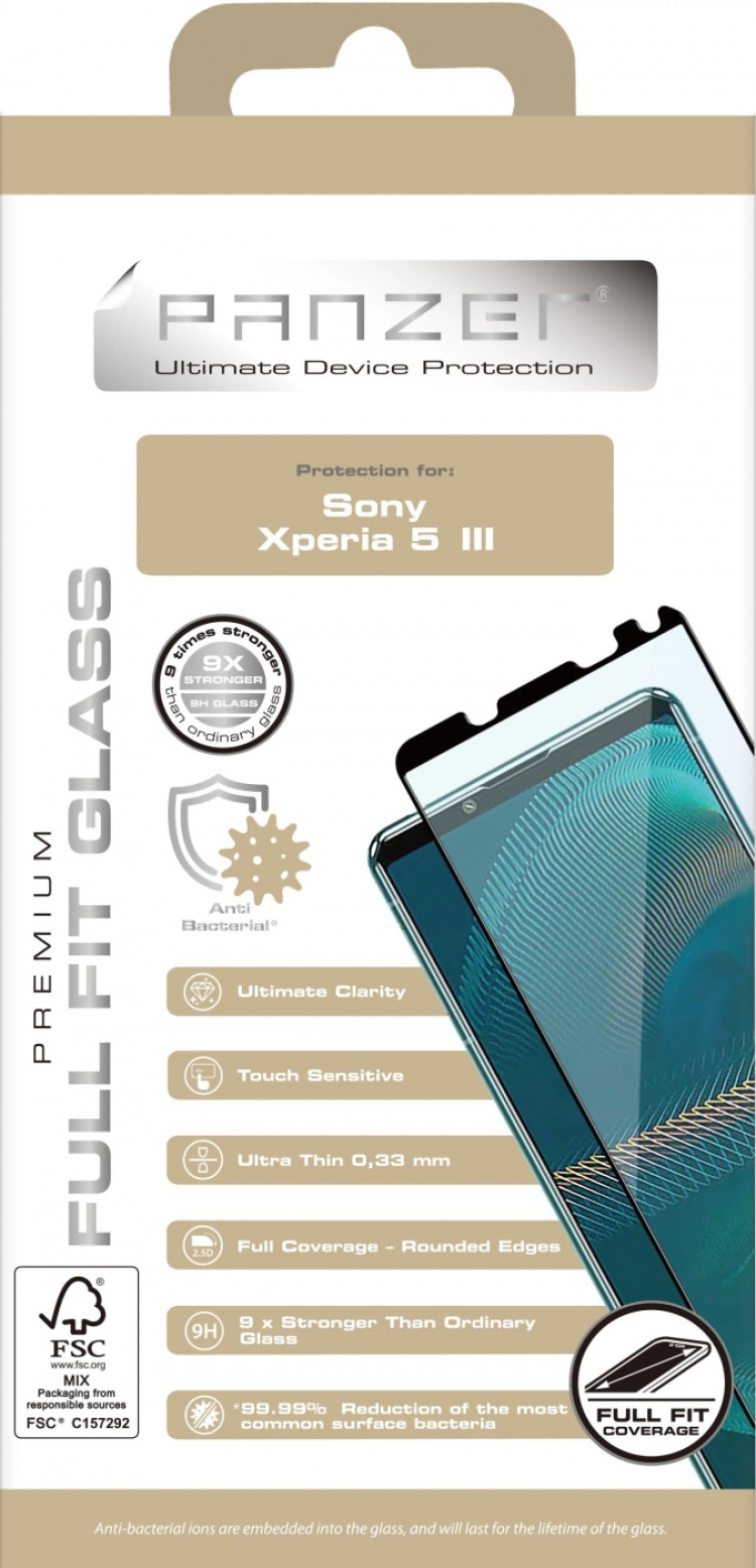 Panzer Sony Xperia 5 III Full-Fit Glass Svart