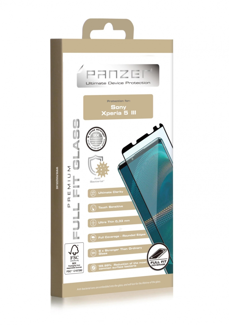Panzer Sony Xperia 5 III Full-Fit Glass Svart