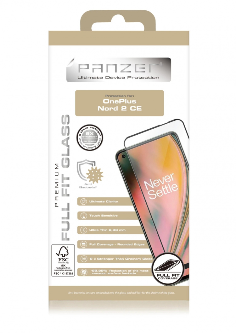 Panzer OnePlus Nord CE 2 Full-fit Glass Svart