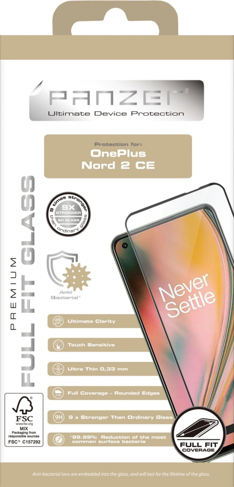 Panzer OnePlus Nord CE 2 Full-fit Glass Svart