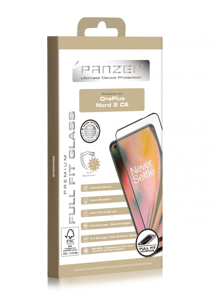 Panzer OnePlus Nord CE 2 Full-fit Glass Svart